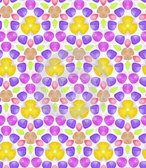 Gummy candy seamless pattern
