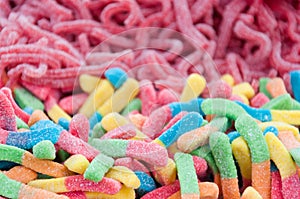 Gummy candy worms