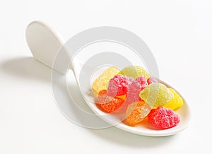 Gummy fruit candy