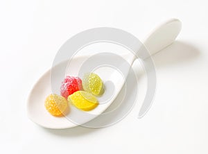 Gummy fruit candy