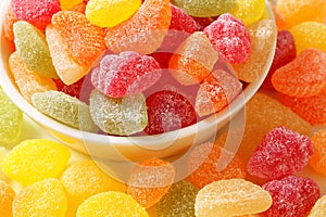 Gummy fruit candy