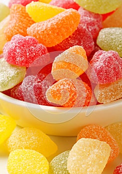 Gummy fruit candy