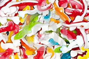 Gummy sharks candy photo