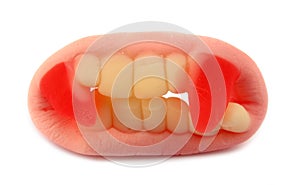 Gummy vampire teeth candy