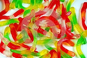 Gummy worm candy