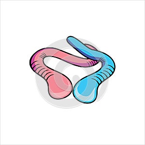 Gummy worm vector