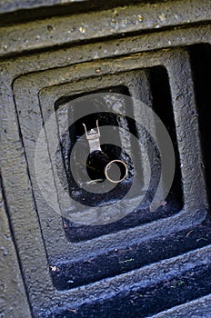 Gun barrel in the bunker