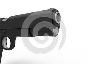 Gun barrel perspective view