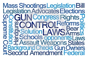 Gun Control Laws Word Cloud