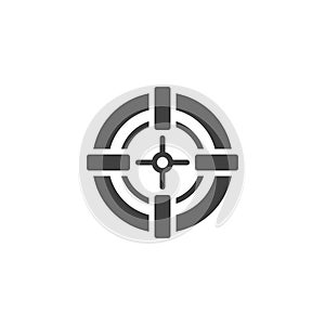 Gun crosshair vector icon