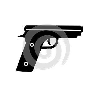 gun, firearm, wepon - vector icon