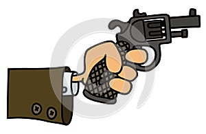 Gun in a hand