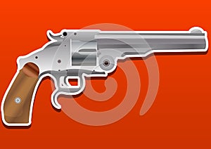 Gun, Handgun, Pistol or Revolver, illustration