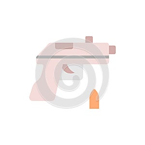 Gun icon. Simple color vector elements of video game icons for ui and ux, website or mobile application