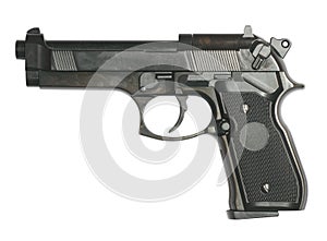 Gun isolated on white