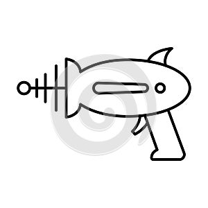 Gun Line Style vector icon which can easily modify or edit