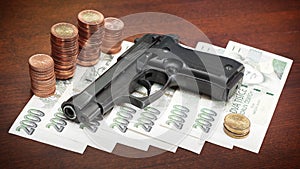 Gun and money