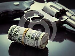 Gun and money