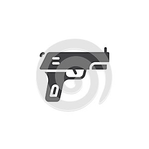 Gun pistol vector icon