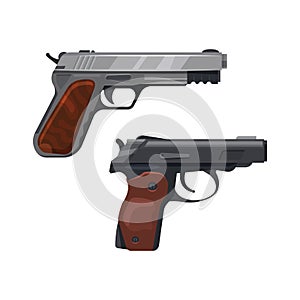Gun pistols, revolver magnum, colt handgun weapon