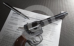 Gun purchase paperwork