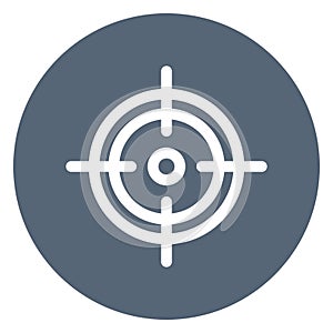 Gun shooting target  Isolated Vector Icon which can easily modify or edit