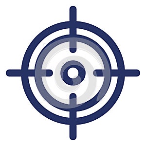 Gun shooting target  Isolated Vector Icon which can easily modify or edit