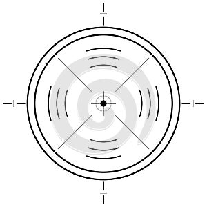 Gun sight grid photo