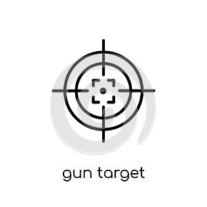 Gun target icon from Productivity collection.