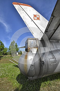 The gun turret of the Il-28 bomber