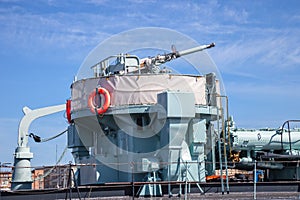 Gun of an warship