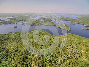 Gunflint Trail in Northern Minnesota seen from Above by DroneRockford, Illinois in Early Spring Seen from above by Drone