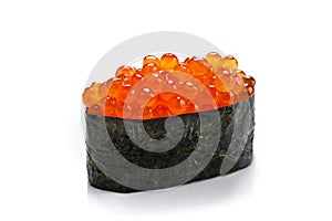 Gunkan maki with salmon caviar