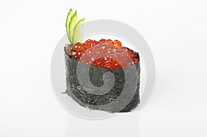 Gunkan with salmon caviar