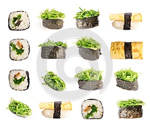 Gunkan Sushi with Seaweed