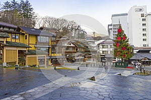 Goza no Yu, famous public bathing facility near Yubatake hot spring in Gunma ,Japan