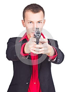 Gunman ready to shoot