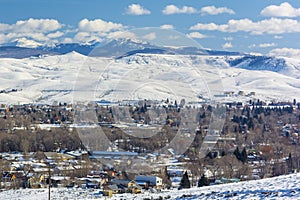 Gunnison, Colorado on a Sunny Winter Day