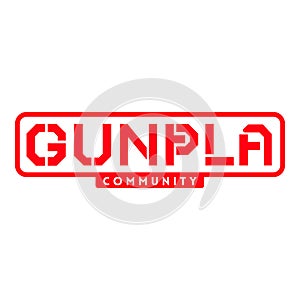 Gunpla community logo template