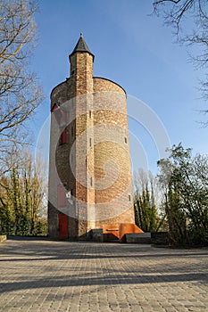 Gunpowder Tower in Bruges, Belgium