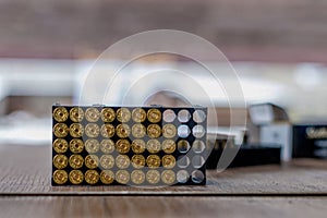 Guns ammunition packaging.