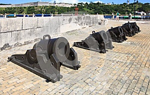 Guns of the castillo de la Real Fuerza.