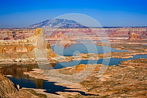 Gunsight Butte on Lake Powell, Glen Canyon National.Recreation Area