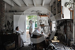 Gunsmith and Founder in Colonial Williamsburg, Virginia