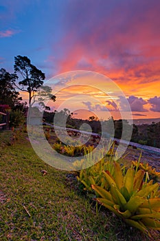 Gunung Jerai Fiery Sunset