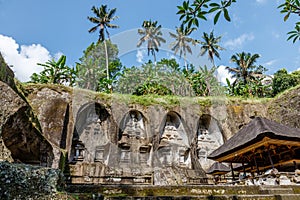 Gunung Kawi, ancient temple and funerary complex in Tampaksiring, Bali, Indonesia photo