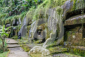 Gunung Kawi, ancient temple and funerary complex in Tampaksiring, Bali, Indonesia photo