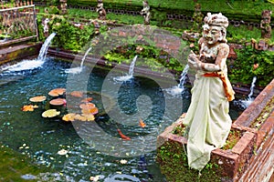 Gunung Kawi Sebatu hindu temple with holy water natural spring