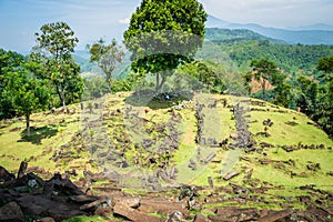 Gunung Padang Megalithic Site in Cianjur, Java island, Indonesia