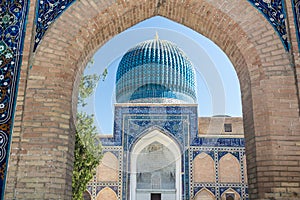 of Gur-e Amir Mausoleum in Samarkand, Uzbekist